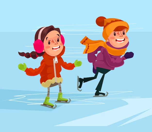 Schaatsen bij de manege