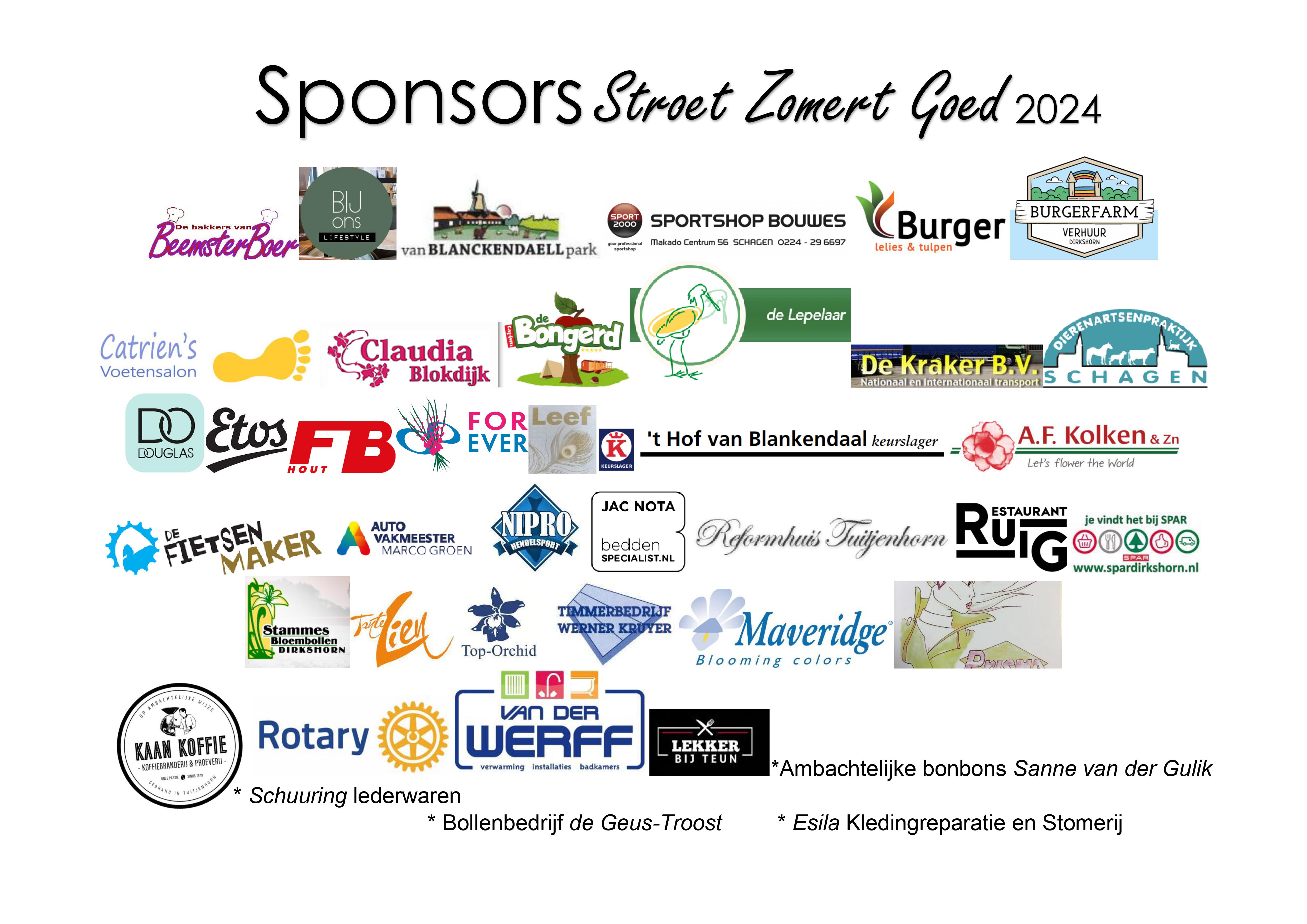 Sponsors Stroet Zomert Goed